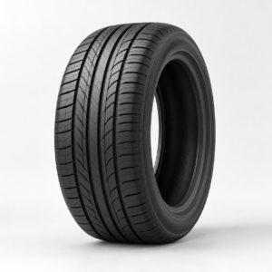 Illustrative unbranded tyre, AI-generated sample image